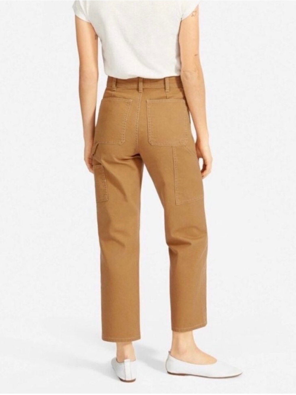 Women's High-Rise Carpenter Pants in Camel